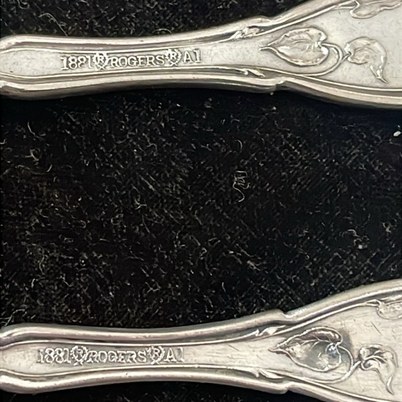 5  #1881 Roger’s  spoons